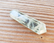 Load image into Gallery viewer, NATURAL GREEN FLUORITE Double Terminated Gemstone Crystal Pencil Point (One)