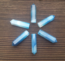 Load image into Gallery viewer, NATURAL BLUE ONYX Single Terminated Gemstone Crystal Pencil Point (One)
