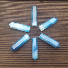 Load image into Gallery viewer, NATURAL BLUE ONYX Single Terminated Gemstone Crystal Pencil Point (One)
