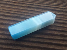 Load image into Gallery viewer, NATURAL BLUE ONYX Single Terminated Gemstone Crystal Pencil Point (One)