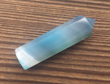 Load image into Gallery viewer, NATURAL BLUE ONYX Single Terminated Gemstone Crystal Pencil Point (One)