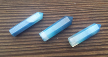 Load image into Gallery viewer, NATURAL BLUE ONYX Single Terminated Gemstone Crystal Pencil Point (One)