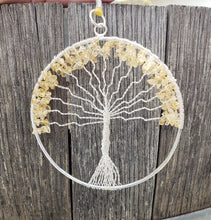 Load image into Gallery viewer, Natural CITRINE Tree Of Life Large Suncatcher Decoration Stone Gemstone