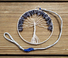 Load image into Gallery viewer, Natural IOLITE Tree Of Life Large Suncatcher Decoration Stone Gemstone
