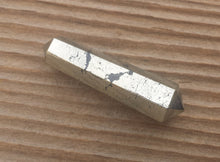 Load image into Gallery viewer, NATURAL PYRITE Double Terminated Gemstone Crystal Pencil Point (One)