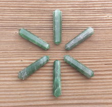 Load image into Gallery viewer, NATURAL JADE Double Terminated Gemstone Crystal Pencil Point (One)