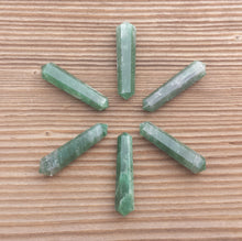 Load image into Gallery viewer, NATURAL JADE Double Terminated Gemstone Crystal Pencil Point (One)