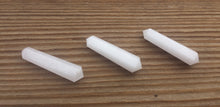 Load image into Gallery viewer, NATURAL WHITE AGATE Double Terminated Gemstone Crystal Pencil Point (One)