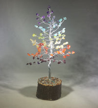 Load image into Gallery viewer, Natural 7 CHAKRA Gemstone Chip Tree With 150 Stones Crystal Tree Of Life