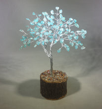 Load image into Gallery viewer, Natural AQUAMARINE Gemstone Chip Tree With 150 Stones Crystal Tree Of Life