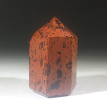 Load image into Gallery viewer, NATURAL  MAHOGANY OBSIDIAN Carved Faceted Point Gemstone Crystal Point