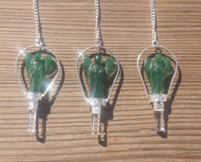 Load image into Gallery viewer, Natural JADE Gemstone Angel Basket Pendulum