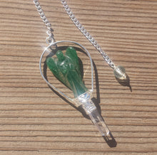 Load image into Gallery viewer, Natural JADE Gemstone Angel Basket Pendulum