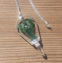 Load image into Gallery viewer, Natural JADE Gemstone Angel Basket Pendulum