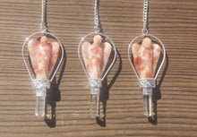 Load image into Gallery viewer, Natural SUNSTONE Gemstone Angel Basket Pendulum