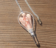 Load image into Gallery viewer, Natural SUNSTONE Gemstone Angel Basket Pendulum