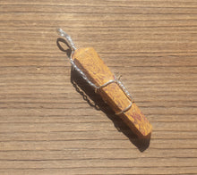 Load image into Gallery viewer, CALLIGRAPHY STONE Wire Wrapped Double Point Pendant Stone Natural Gemstone