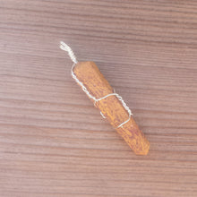 Load image into Gallery viewer, CALLIGRAPHY STONE Wire Wrapped Double Point Pendant Stone Natural Gemstone
