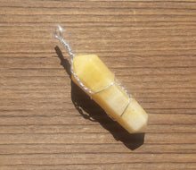 Load image into Gallery viewer, GOLDEN QUARTZ Wire Wrapped Double Point Pendant Stone Natural Gemstone