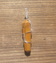 Load image into Gallery viewer, MOOKAITE JASPER Wire Wrapped Double Point Pendant Stone Natural Gemstone
