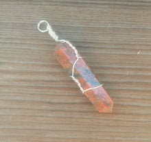 Load image into Gallery viewer, UNAKITE Wire Wrapped Double Point Pendant Stone Natural Gemstone