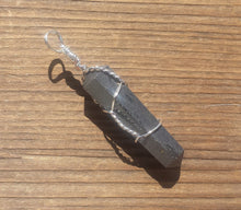 Load image into Gallery viewer, BLACK TOURMALINE Wire Wrapped Double Point Pendant Stone Natural Gemstone