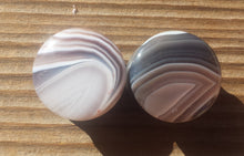 Load image into Gallery viewer, RARE! Pair of Real BOTSWANA AGATE Plugs Gauges Body Jewelry Double Flared - Pick Size