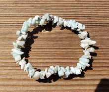 Load image into Gallery viewer, LARIMAR Natural Stone Gemstone Stretchy Chip Bracelet