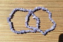 Load image into Gallery viewer, TANZANITE Natural Stone Gemstone Stretchy Chip Bracelet