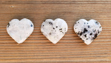 Load image into Gallery viewer, NATURAL RAINBOW MOONSTONE Gemstone Puffy Heart 30-35mm