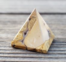 Load image into Gallery viewer, FOSSIL JASPER natural small gemstone crystal pyramid 20-22mm
