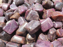 Load image into Gallery viewer, THREE (3) RUBY TUMBLED Stones Medium/Large Natural Tumble Stones