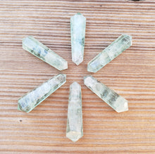 Load image into Gallery viewer, NATURAL GREEN FLUORITE Double Terminated Gemstone Crystal Pencil Point (One)