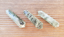 Load image into Gallery viewer, NATURAL GREEN FLUORITE Double Terminated Gemstone Crystal Pencil Point (One)