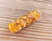 Load image into Gallery viewer, CAMEL JASPER ORGONE Single Terminated Gemstone Crystal Pencil Point (One)