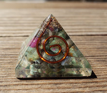 Load image into Gallery viewer, Small (25-30mm) RUBY In FUCHSITE COIL Orgone Gemstone Pyramid Small Pyramid Orgone
