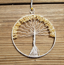 Load image into Gallery viewer, Natural CITRINE Tree Of Life Large Suncatcher Decoration Stone Gemstone