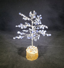 Load image into Gallery viewer, Natural SODALITE Gemstone Chip Tree With 100 Stones Crystal Tree Of Life