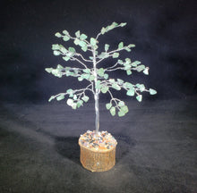 Load image into Gallery viewer, Natural GREEN AVENTURINE Gemstone Chip Tree With 100 Stones Crystal Tree Of Life