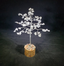 Load image into Gallery viewer, Natural CLEAR QUARTZ Gemstone Chip Tree With 100 Stones Crystal Tree Of Life