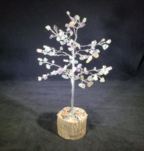 Load image into Gallery viewer, Natural FLUORITE Gemstone Chip Tree With 100 Stones Crystal Tree Of Life