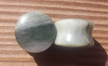 Load image into Gallery viewer, RARE! Pair of Real GREEN LINE Jasper Plugs Gauges Body Jewelry Double Flared - Pick Size