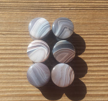 Load image into Gallery viewer, RARE! Pair of Real BOTSWANA AGATE Plugs Gauges Body Jewelry Double Flared - Pick Size