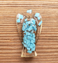 Load image into Gallery viewer, 2 INCH TURQUOISE Orgone Gemstone Angel