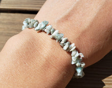 Load image into Gallery viewer, LARIMAR Natural Stone Gemstone Stretchy Chip Bracelet