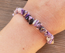 Load image into Gallery viewer, CHARIOTE Natural Stone Gemstone Stretchy Chip Bracelet