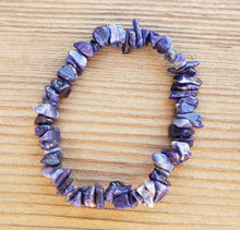 Load image into Gallery viewer, SODALITE Natural Stone Gemstone Stretchy Chip Bracelet