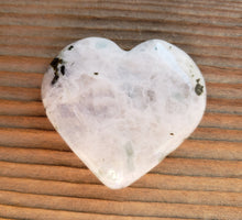 Load image into Gallery viewer, NATURAL RAINBOW MOONSTONE Gemstone Puffy Heart 30-35mm