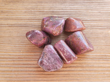 Load image into Gallery viewer, THREE (3) RUBY TUMBLED Stones Medium/Large Natural Tumble Stones