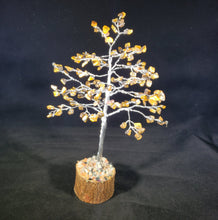 Load image into Gallery viewer, Natural TIGER EYE Gemstone Chip Tree With 150 Stones Crystal Tree Of Life
